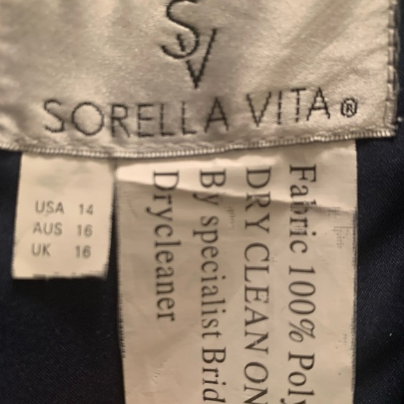 Sorella Vita Bridesmaid 9244 Dress NWT Navy - Picture 6 of 6